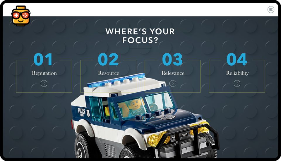 LEGO presentation slide