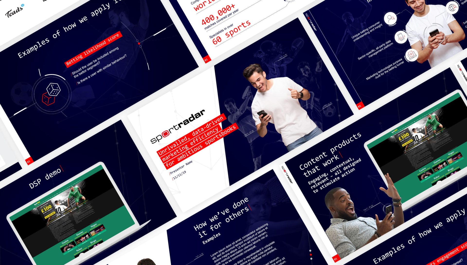 Tech company presentation slides