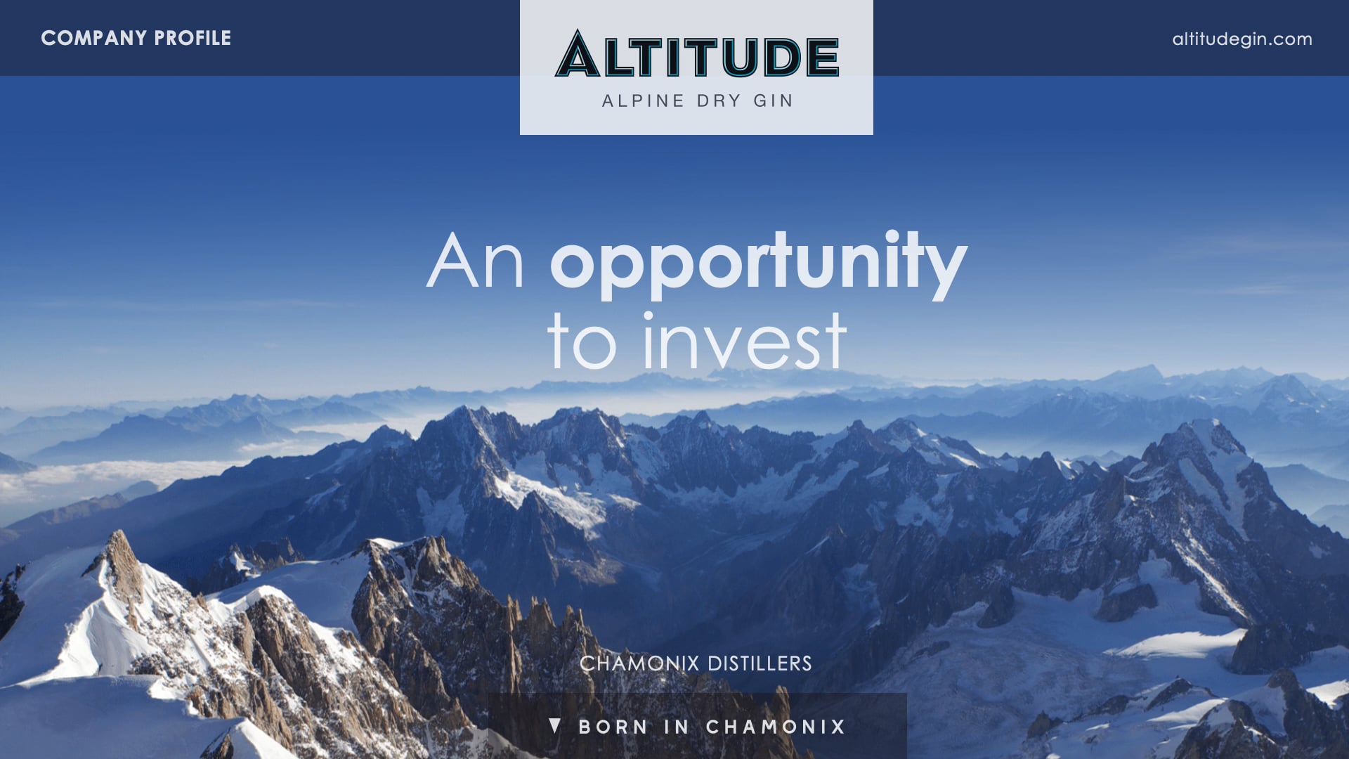 Altitude Gin Investor Deck