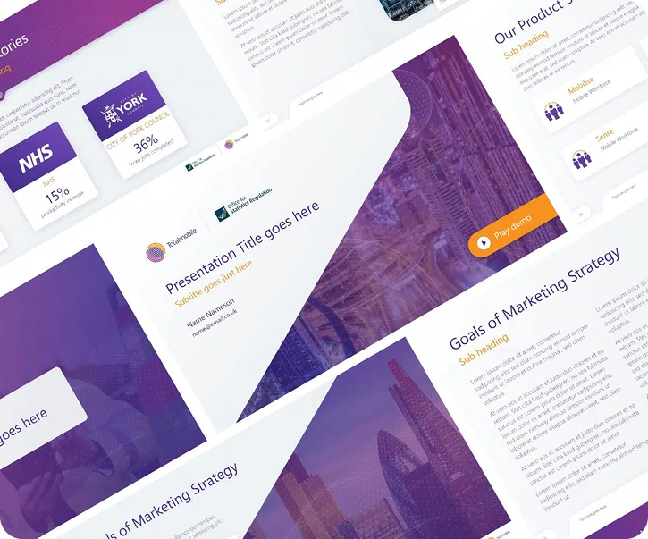 totalmobile powerpoint template header