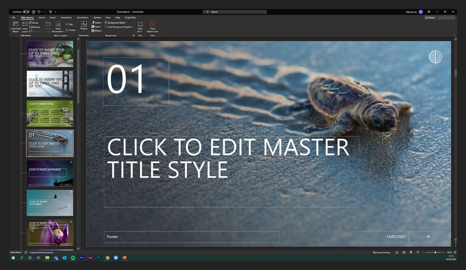 master title powerpoint template