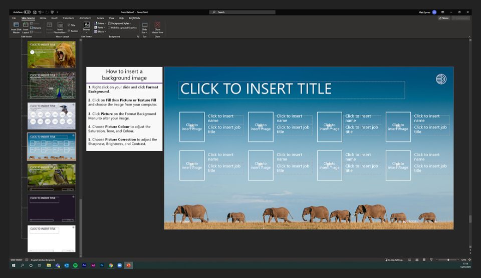 carter corson template layout