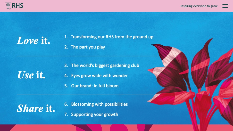 RHS presentation slide